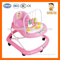 baby walker wholesale 801A pink with 7 small wheels multi-music